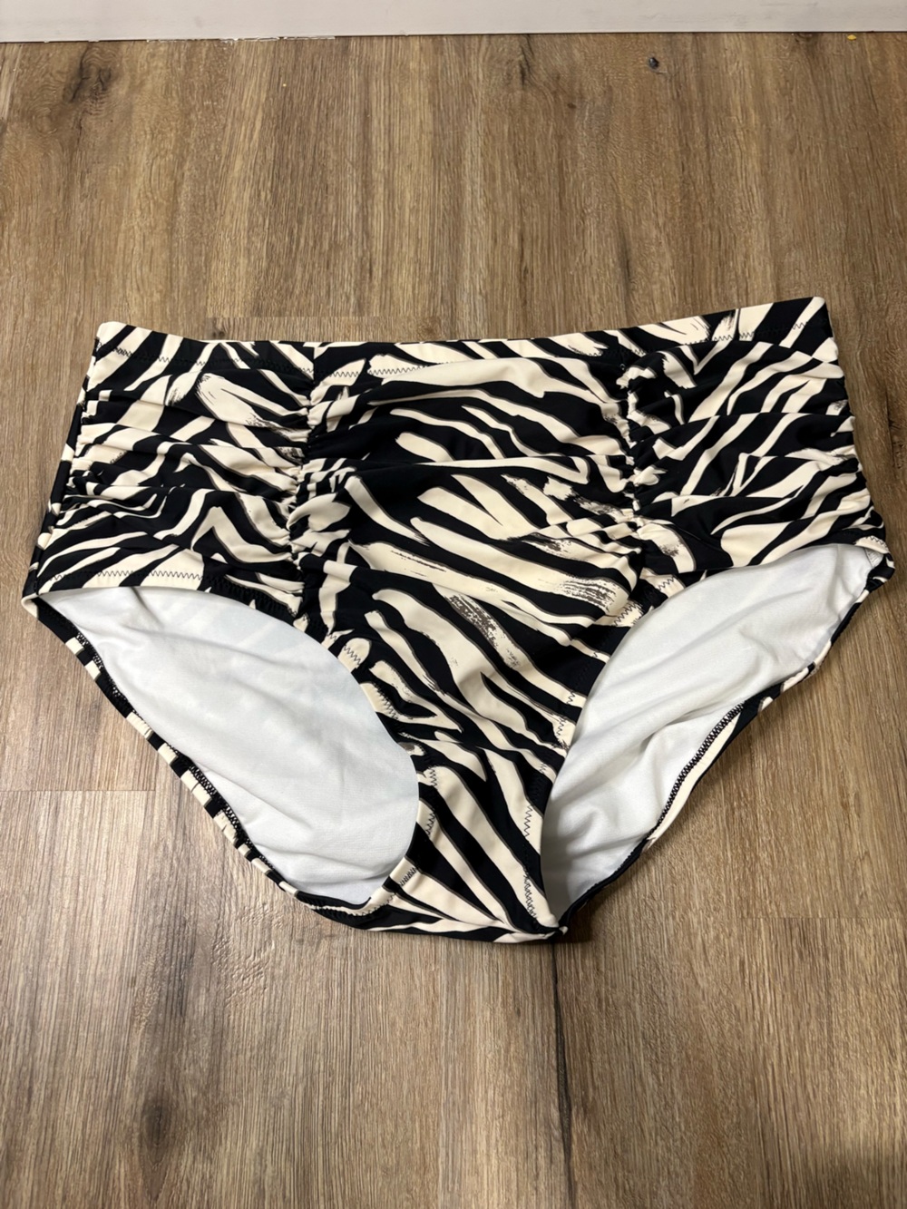 NWT Raisins Curve Meru Costa Zebra High Waist Bikini Bottom Plus Size 22W